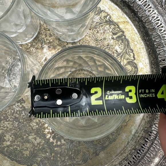 Vintage 1930’s Diamond Patter Juice Glasses 3 1/8” Set of 6 Hazel Atlas - Picture 8 of 8